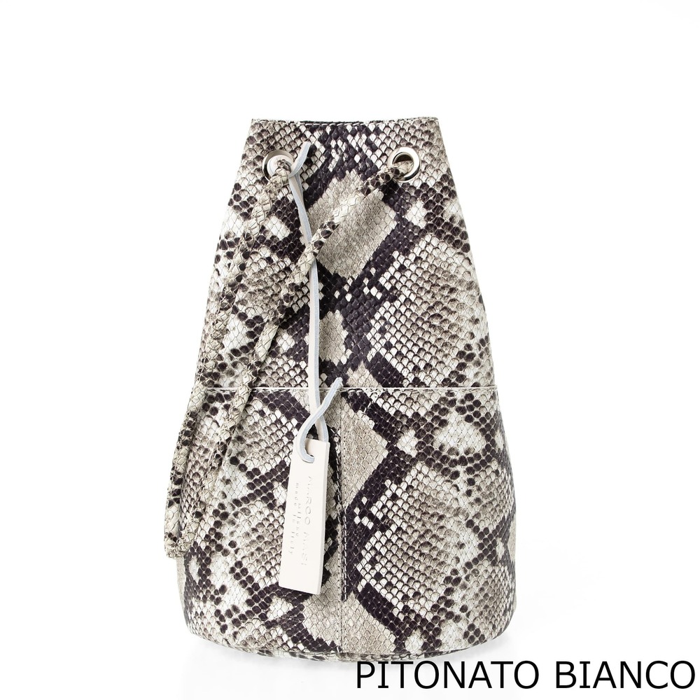 Marco Masi Slang Bucket Bag Python - image 4